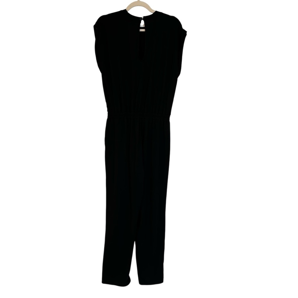 Vuori Lux Crew Neck Short Sleeve Jumpsuit Black Size Small Athleisure Travel - Picture 7 of 8